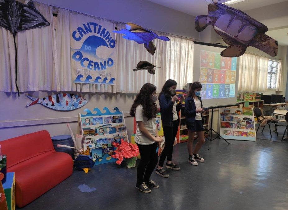 Escola em Santos abre espaço para leitura e discussão sobre os oceanos