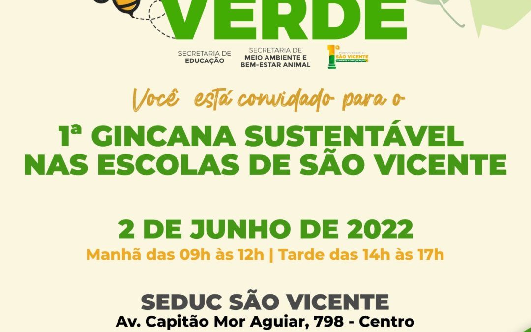 Saiu na Mídia: Com início nesta quarta-feira, Semana do Meio Ambiente terá gincana, oficinas e fórum infanto-juvenil em São Vicente