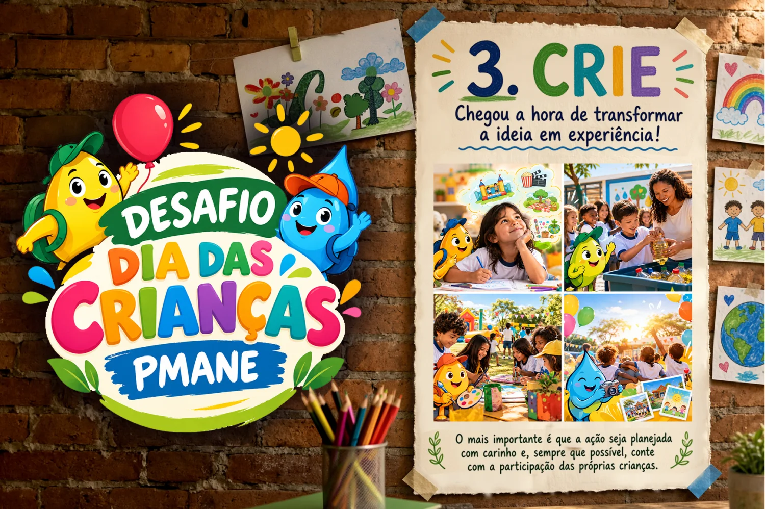 Desafio Dia das Crianças 3. Crie