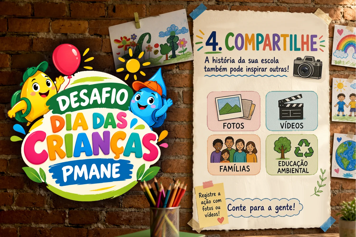 Desafio Dia das Crianças 4 Compartilhe